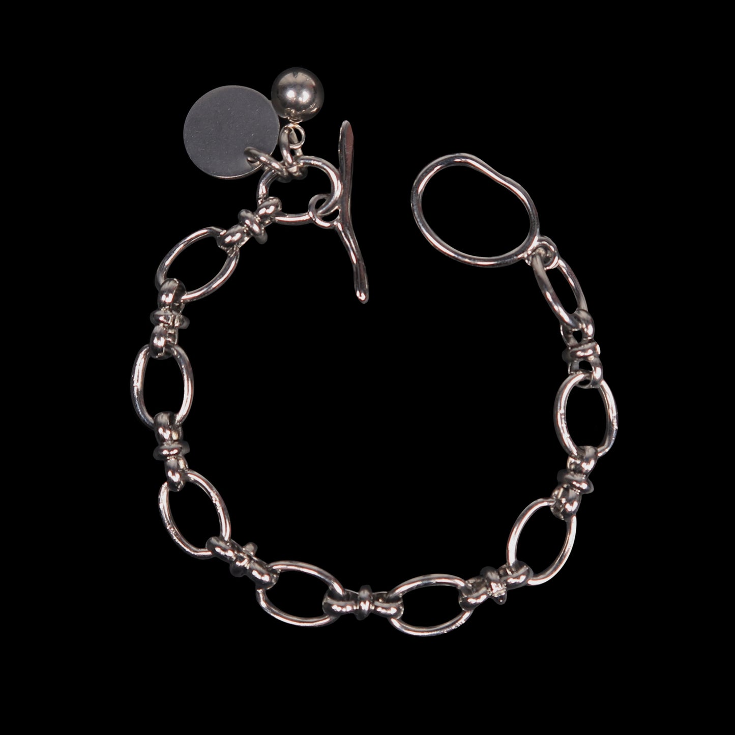 OVAL LINK CHAIN BRACELET  004