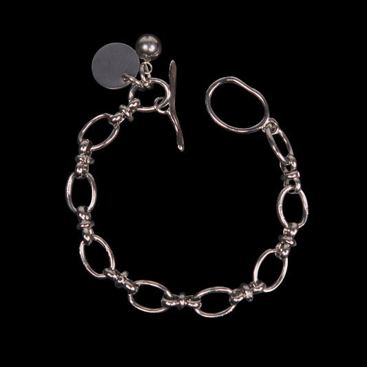 OVAL LINK CHAIN BRACELET  004