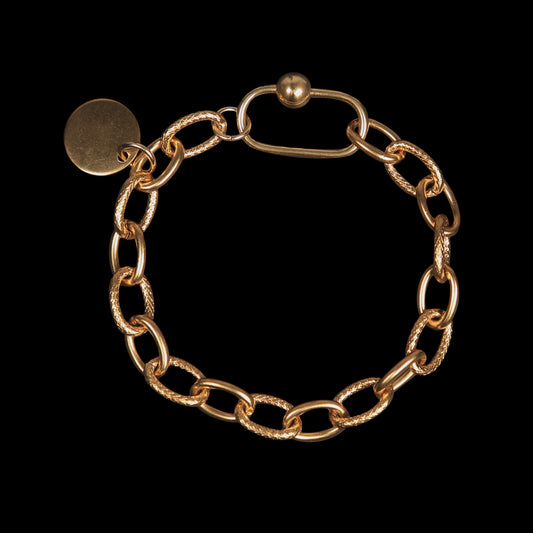 ROLO BRACELET SCREW ON CLASP ROUND 002